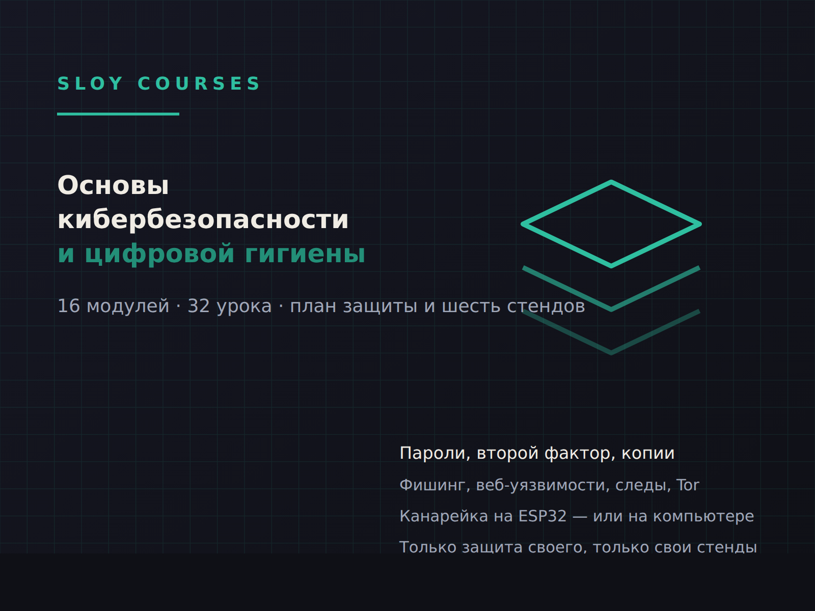 Обложка курса «Основы кибербезопасности и цифровой гигиены»